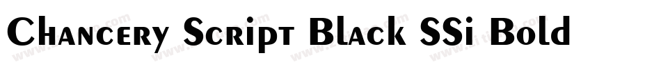 Chancery Script Black SSi Bold字体转换